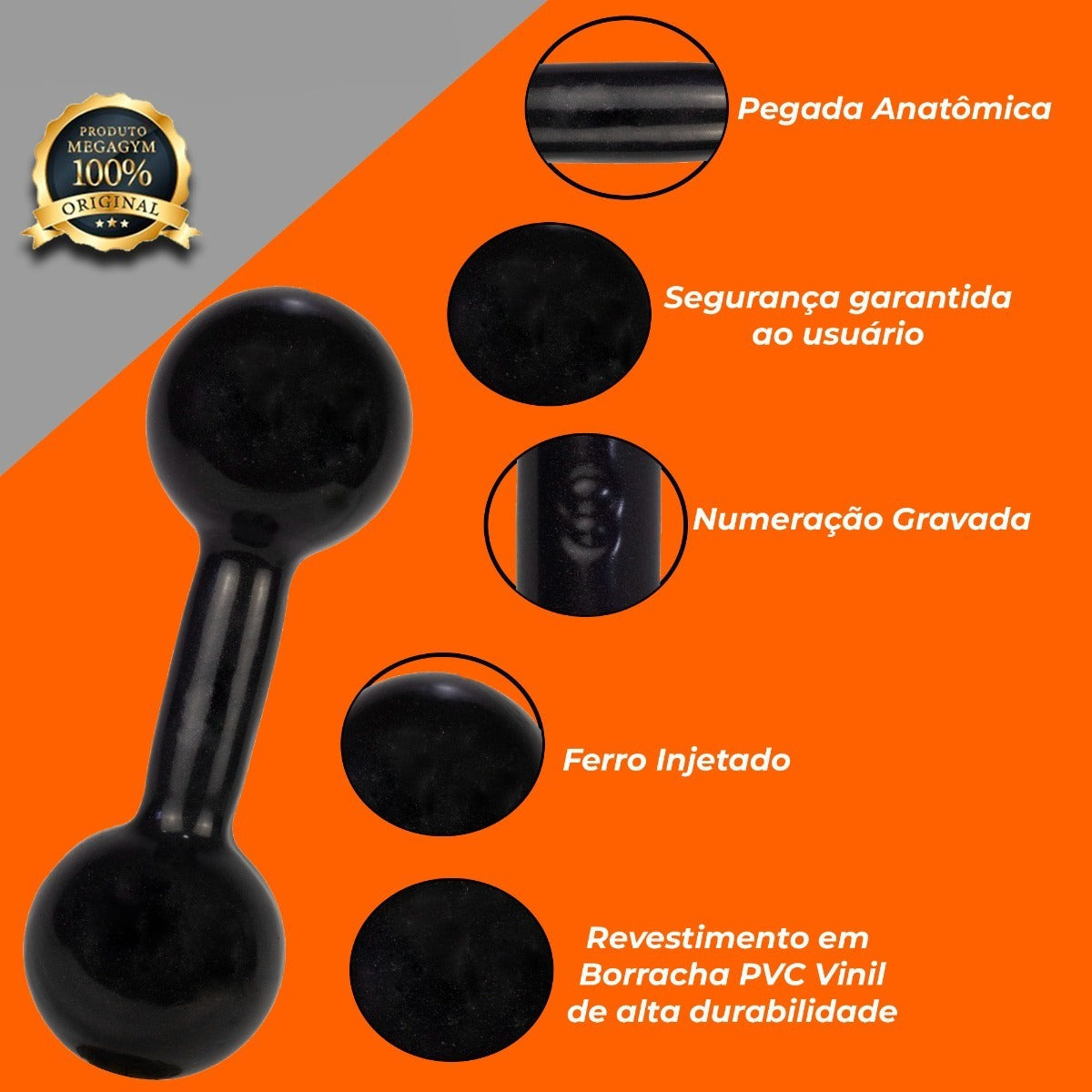 Kit Treino Funcional Halter Bola Emborrachado E Caneleira De Peso