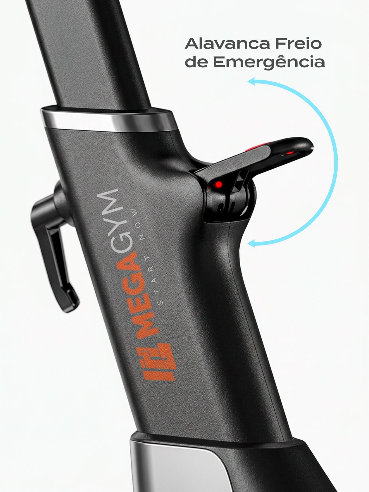 Bike Ergometrica Smart Advanced 13K | Ajuste Automático De Intensidade | Disco De Inercia 13K | Resistência Magnética| Suporta 150 Kg - MegaGym