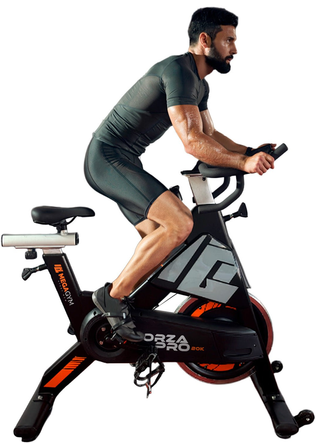 Bike Profissional Magnética Forza Pro 20K | Com Monitor Digital | Resistência Magnética | Disco de Inercia 18Kg | Suporta 170Kg - MegaGym