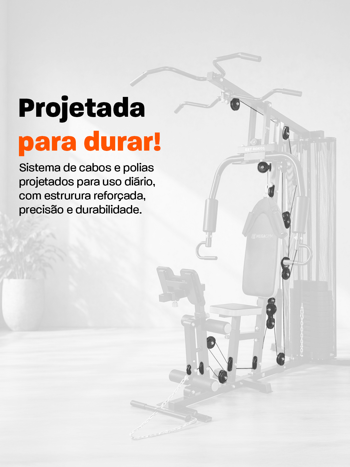 Estação de Musculação Multifuncional UrbanFit 80K - MegaGym
