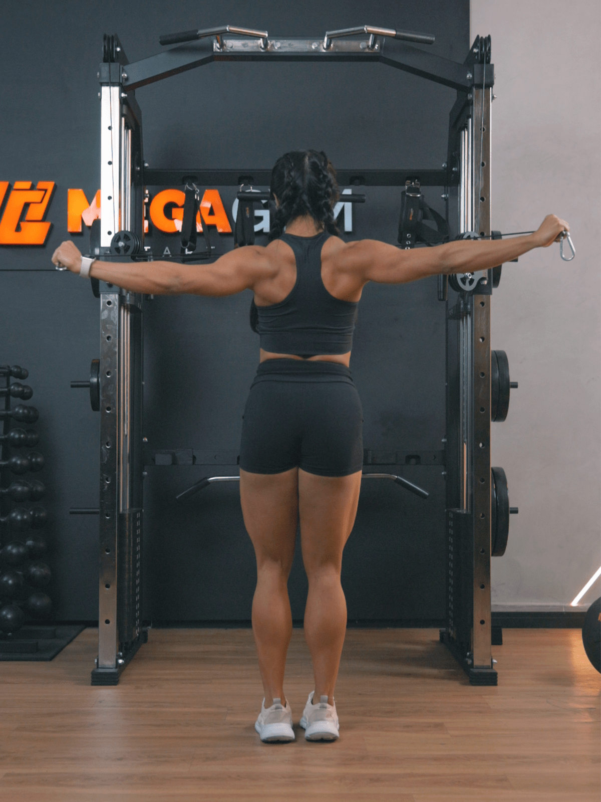 Estação Mega Rack Crossover Com Polia Móvel - MegaGym