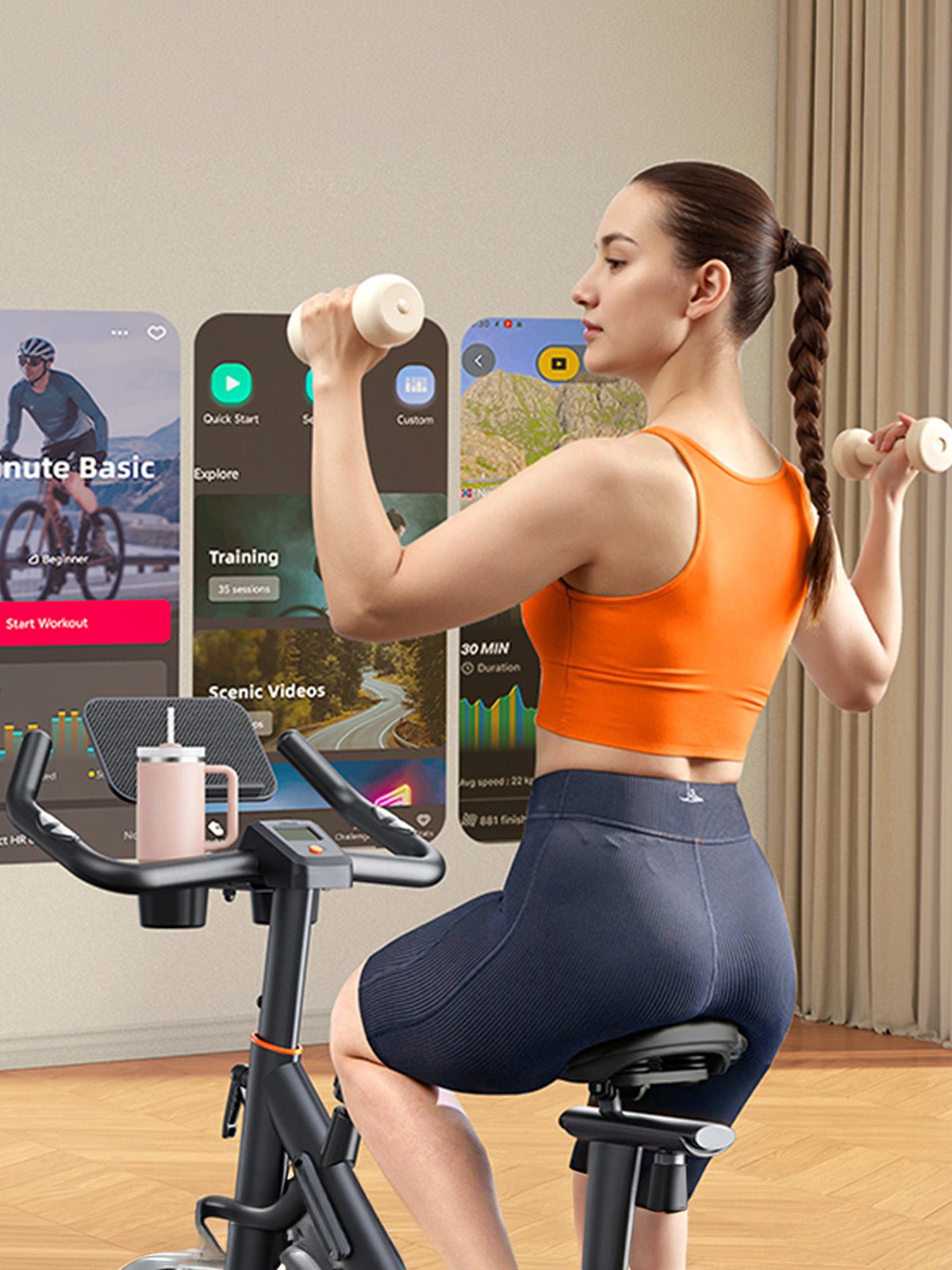 Bicicleta Ergométrica Smart Magnetic 6K | Disco 6Kg | Resistência Magnética - MegaGym