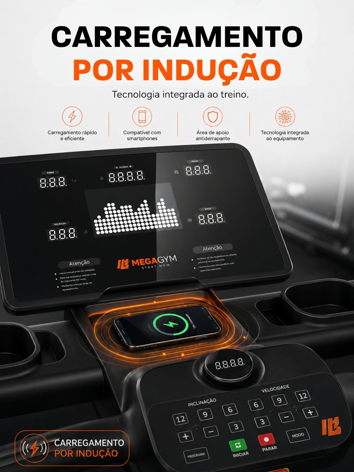 Esteira Profissional Infinity Pro | 25 km/h | Suporta 200 kg | Motor AC 6 HPP | Inclinação Automática com 25 Níveis