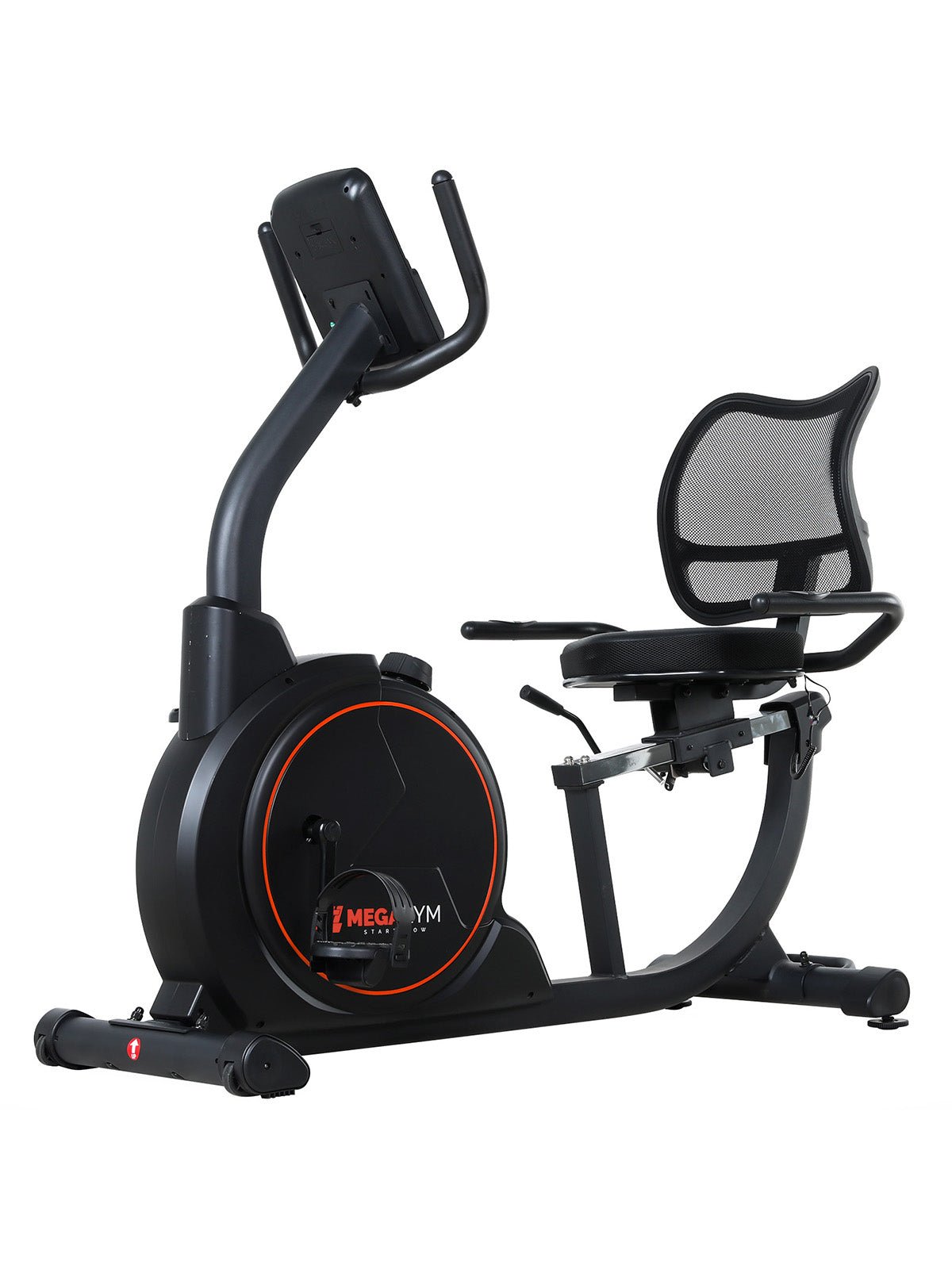 Bike Horizontal Magnética Semiprofissional MegaGym Soft Ride 5000 | Resistencia Magnética | Suporta 130Kg - MegaGym