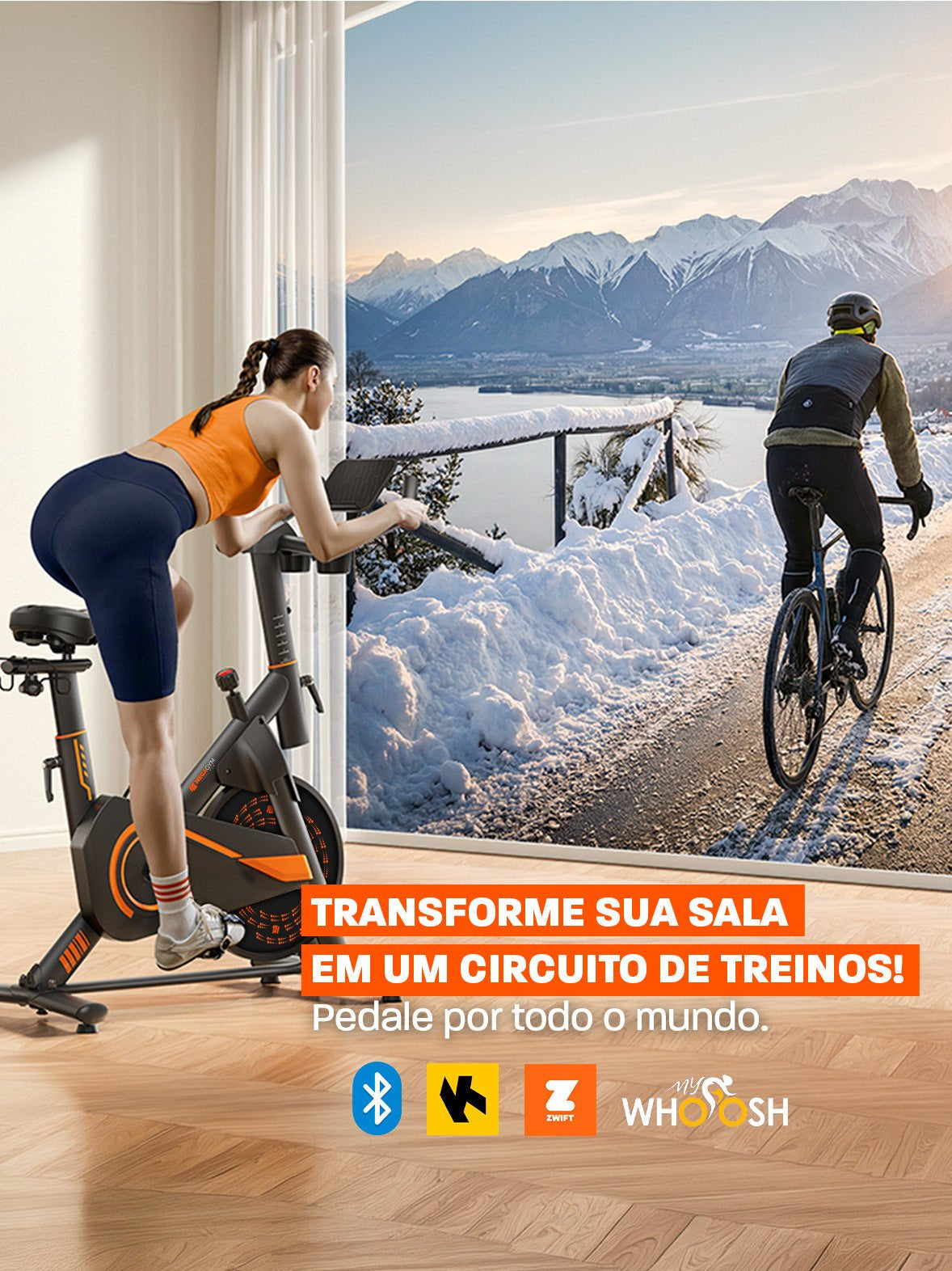 Bicicleta Ergométrica Smart Magnetic 6K | Disco 6Kg | Resistência Magnética - MegaGym