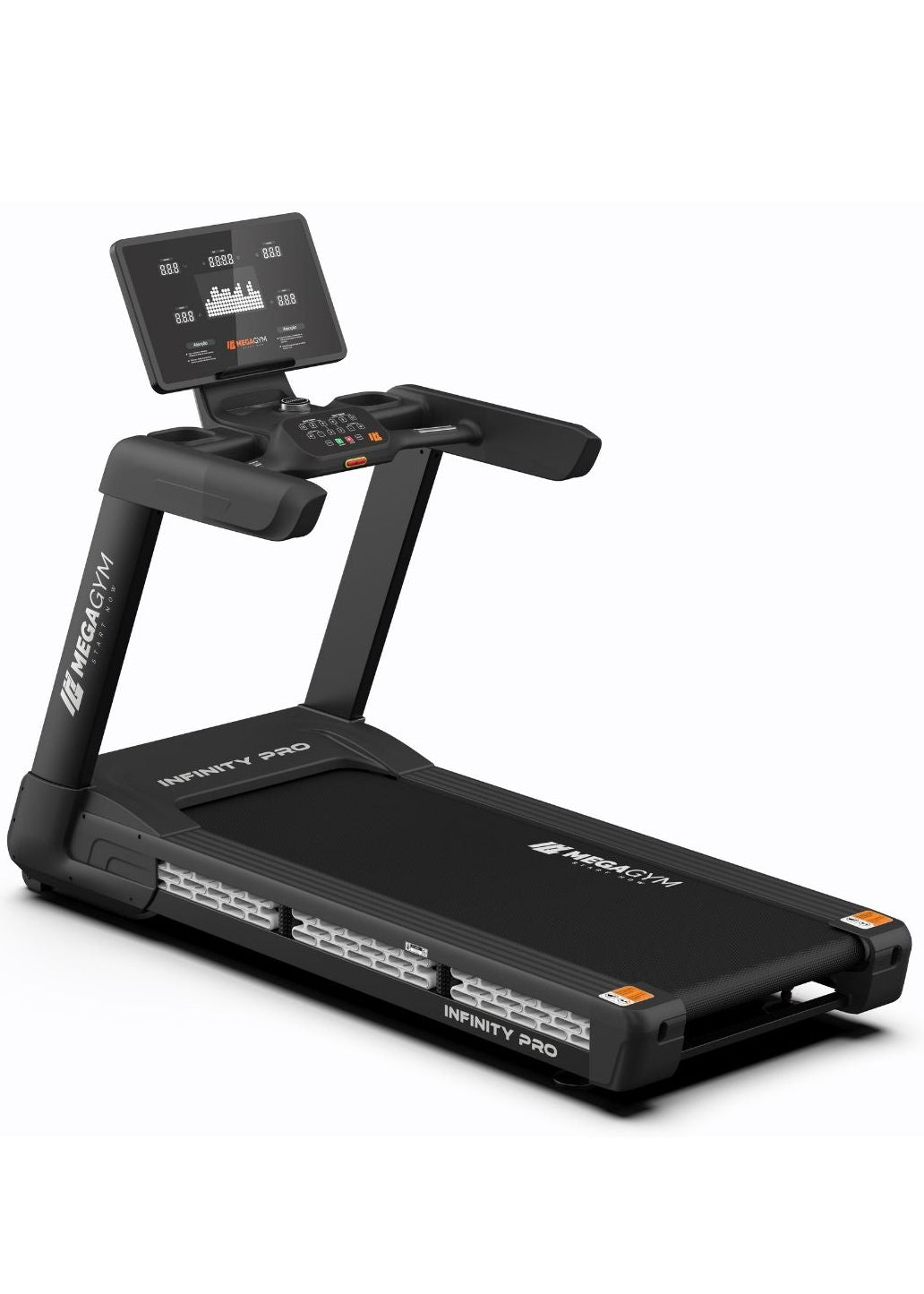 Esteira Profissional Infinity Pro | 25 km/h | Suporta 200 kg | Motor AC 6 HPP | Inclinação Automática com 25 Níveis - MegaGym