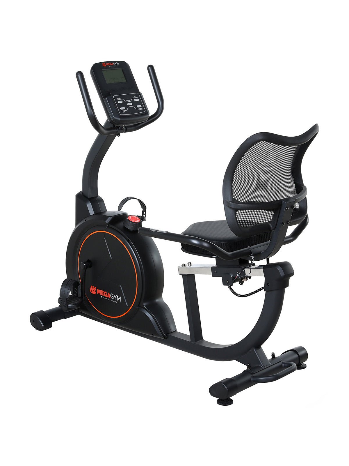 Bike Horizontal Magnética Semiprofissional MegaGym Soft Ride 5000 | Resistencia Magnética | Suporta 130Kg - MegaGym