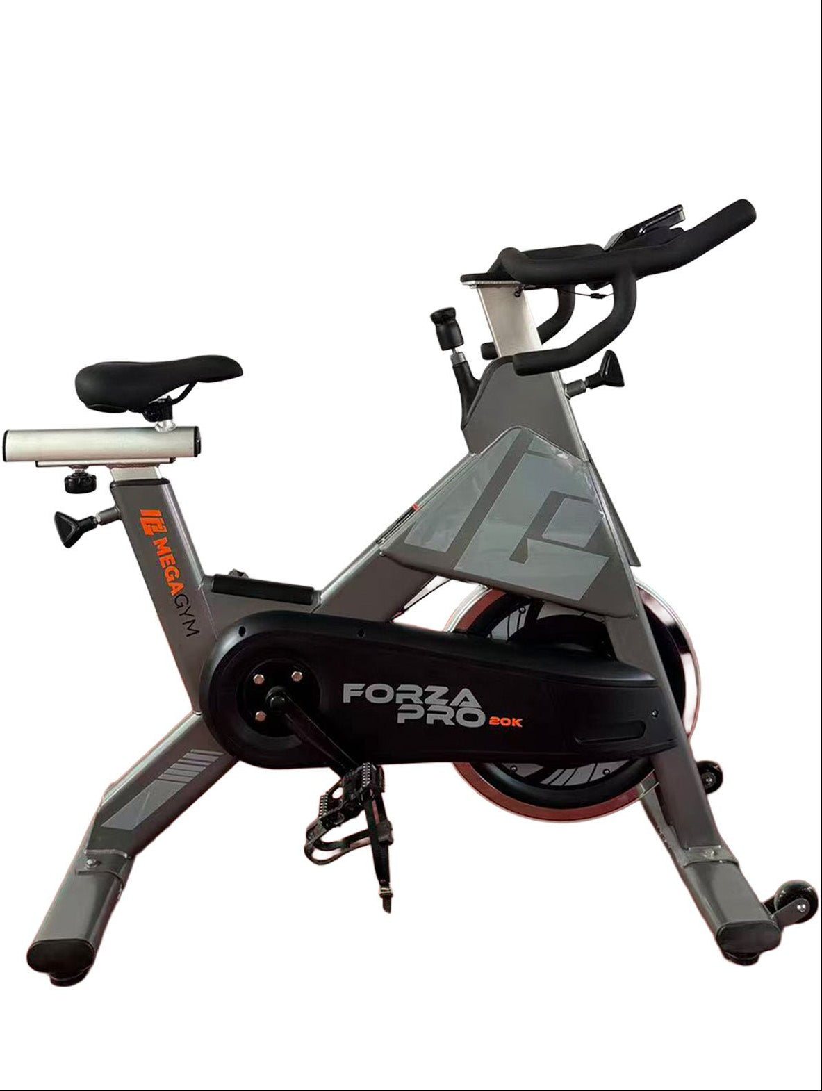 Bike Profissional Magnética Forza Pro 20K | Com Monitor Digital | Resistência Magnética | Disco de Inercia 18Kg | Suporta 170Kg - MegaGym