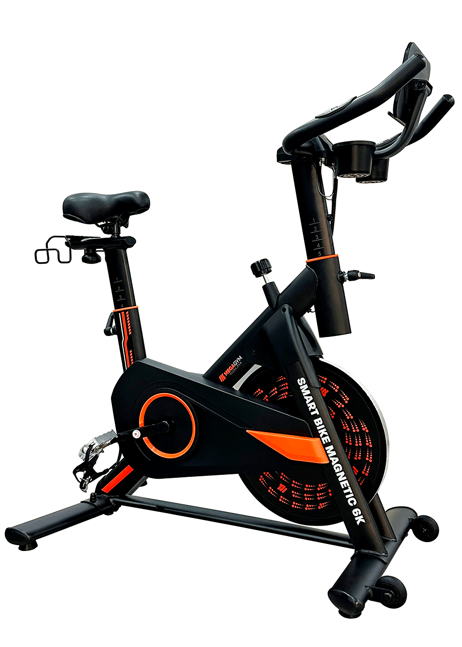 Bicicleta Ergométrica Smart Magnetic 6K | Resistência Magnética Potente | Banco Ultra Soft | Suporta 160 Kg - MegaGym