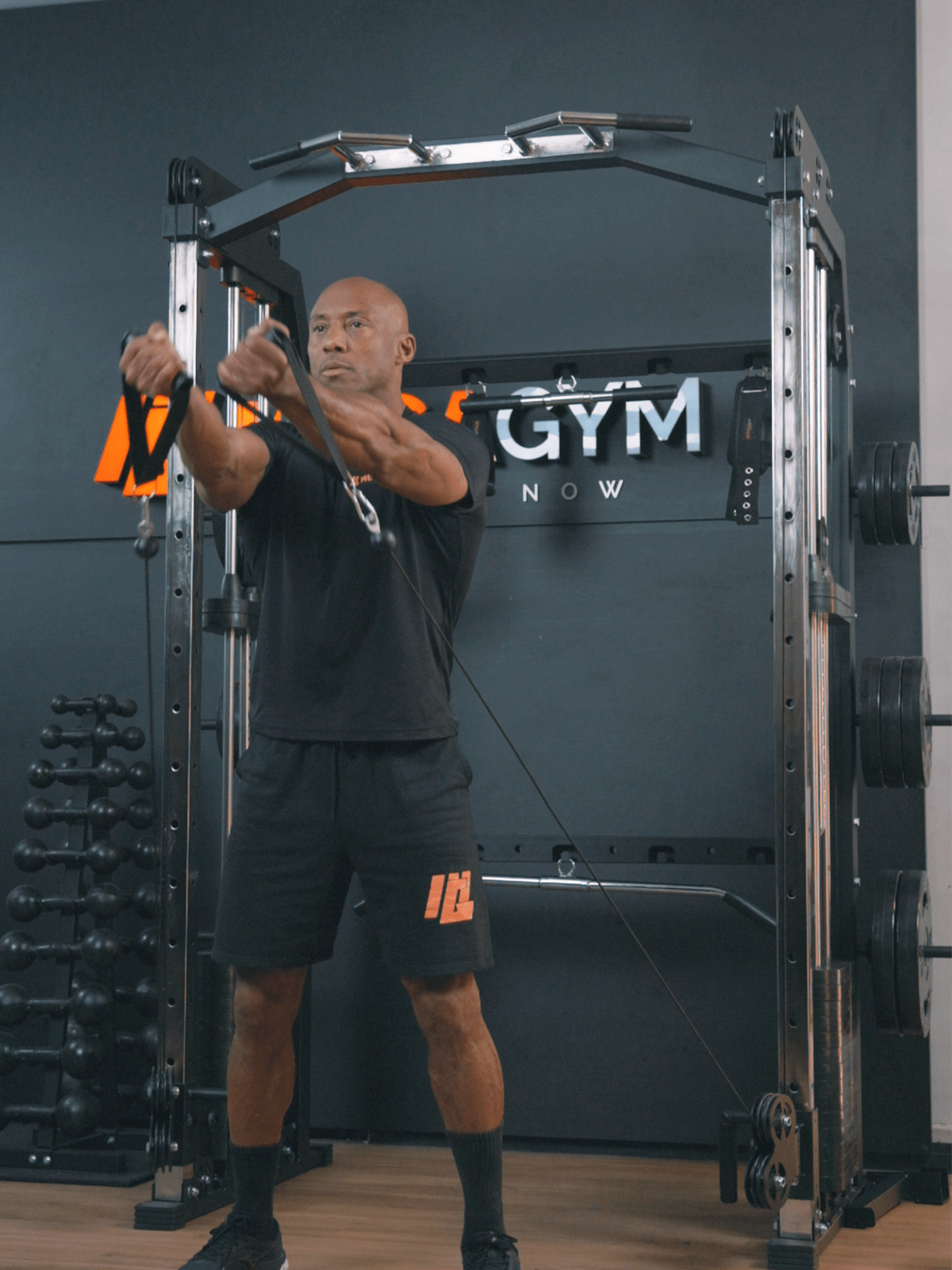Estação Mega Rack Crossover Com Polia Móvel - MegaGym