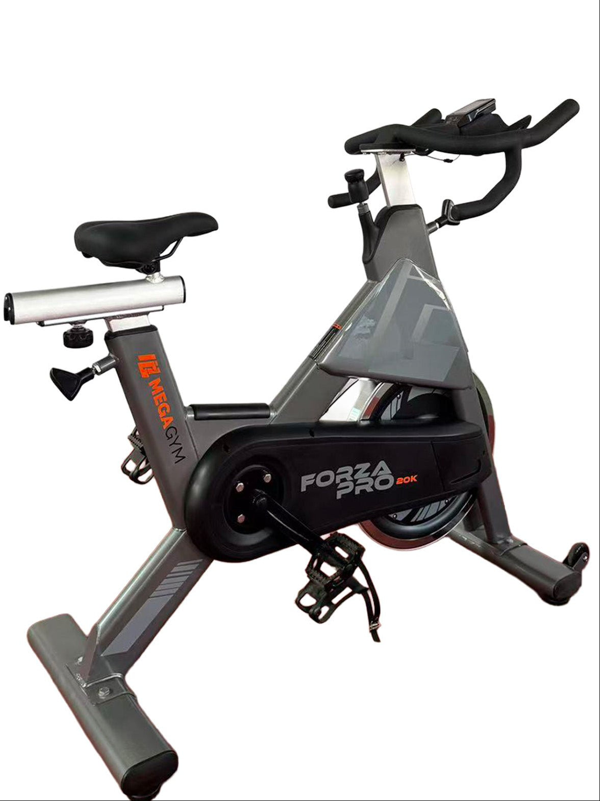 Bike Profissional Magnética Forza Pro 20K | Com Monitor Digital | Resistência Magnética | Disco de Inercia 18Kg | Suporta 170Kg - MegaGym