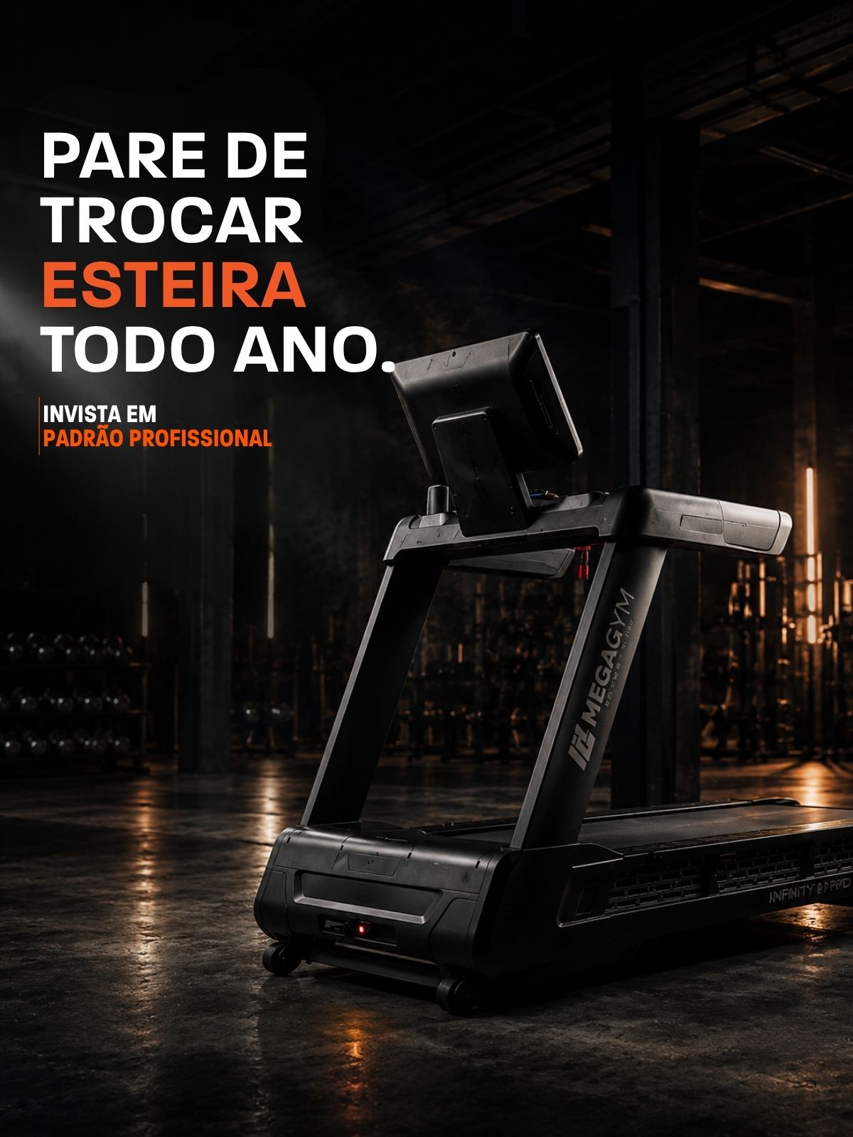 Esteira Profissional Infinity Pro | 25 km/h | Suporta 200 kg | Motor AC 6 HPP | Inclinação Automática com 25 Níveis