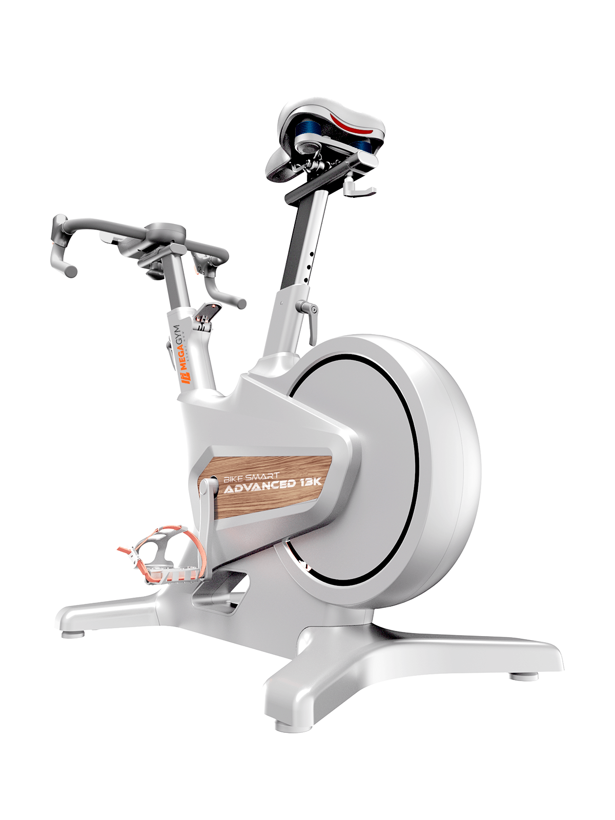 Bike Ergometrica Smart Advanced 13K | Ajuste Automático De Intensidade | Disco De Inercia 13K | Resistência Magnética| Suporta 150 Kg - MegaGym