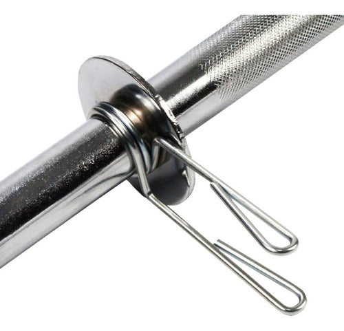 Presilha Zincada Para Barra de Musculação E Halteres