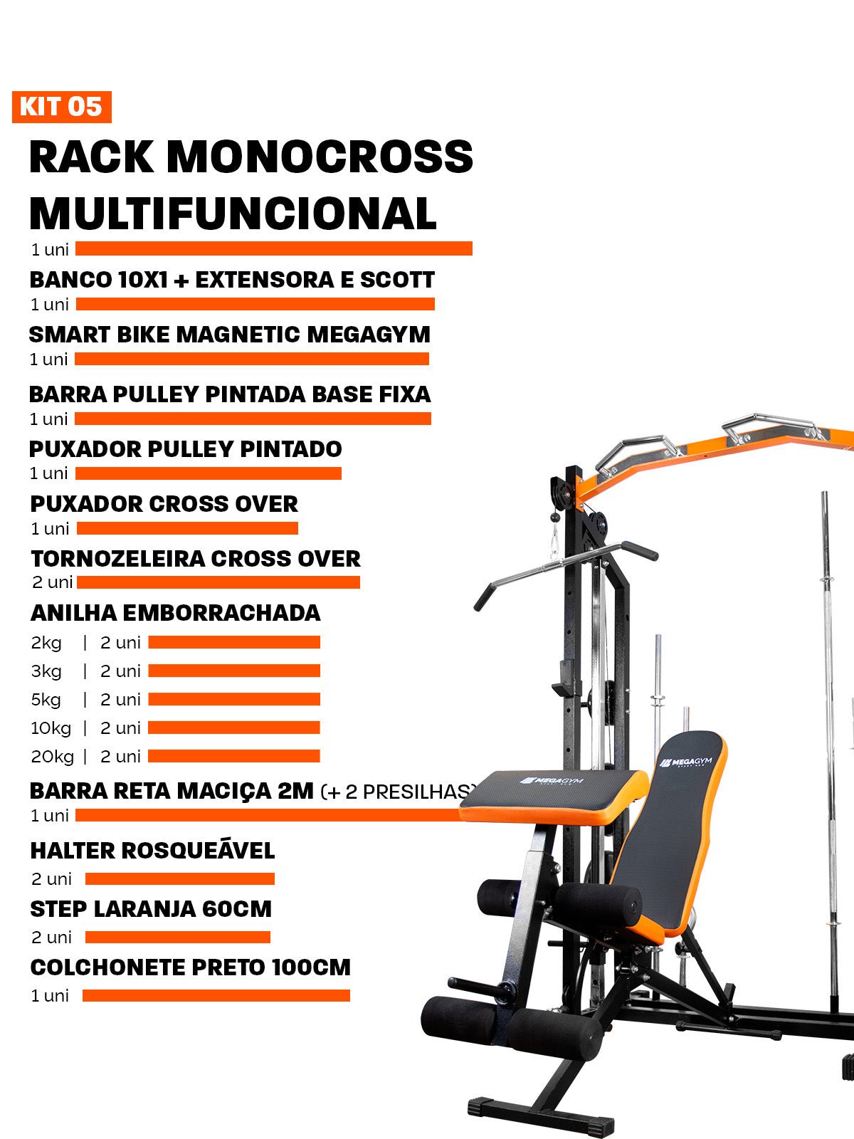 Rack Monocross Multifuncional - MegaGym