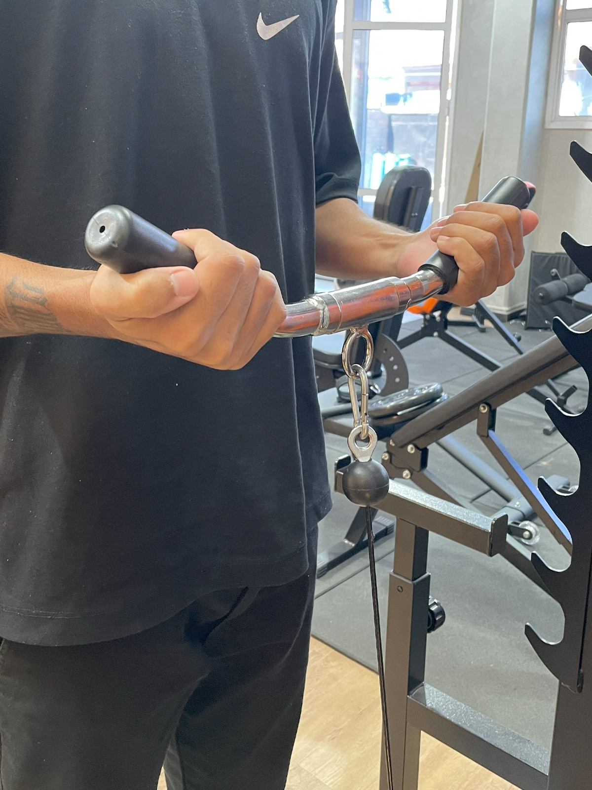 Puxador Pulley Curvado 50 cm Articulado Cromado