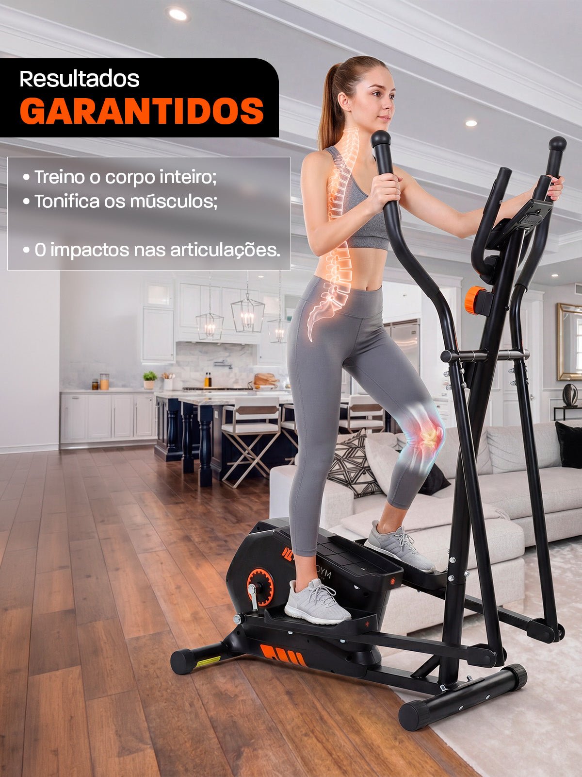 Aparelho Elíptico Magnético M3000 - MegaGym