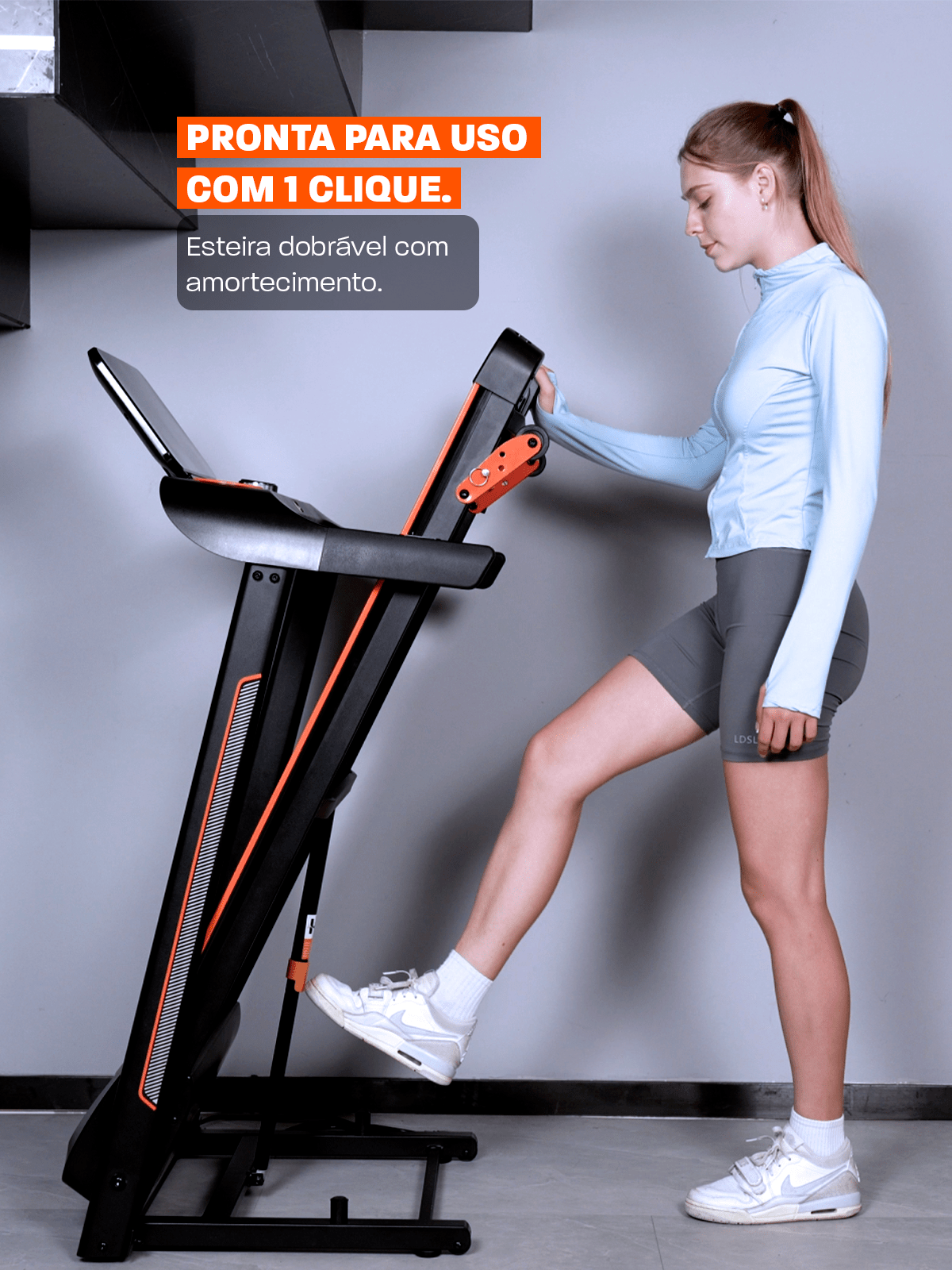 Esteira Ergométrica Elétrica Smart Pace 14km/h | Motor 2.5 HP | Bluetooth |Suporta até 120kg - MegaGym