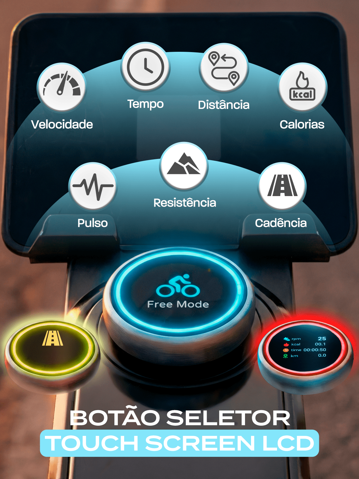 Bike Ergometrica Smart Advanced 13K | Ajuste Automático De Intensidade | Disco De Inercia 13K | Resistência Magnética| Suporta 150 Kg - MegaGym