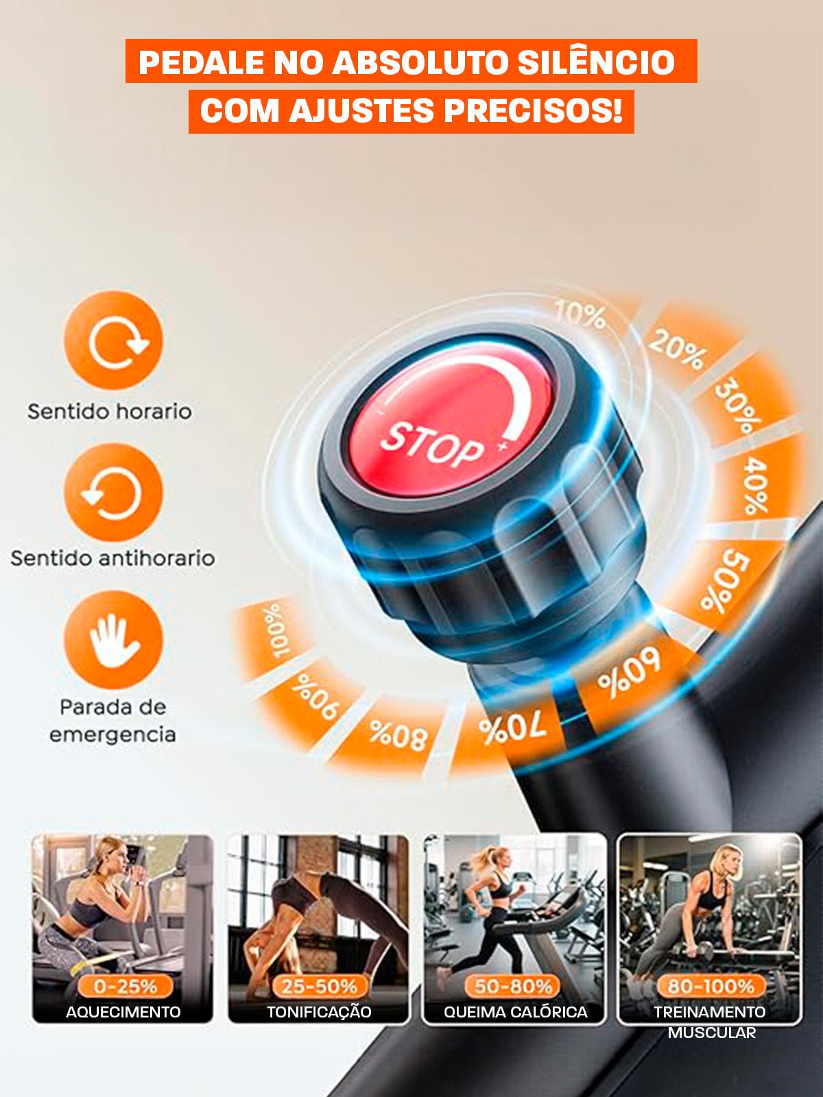 Bicicleta Ergométrica Smart Magnetic 6K | Disco 6Kg | Resistência Magnética - MegaGym