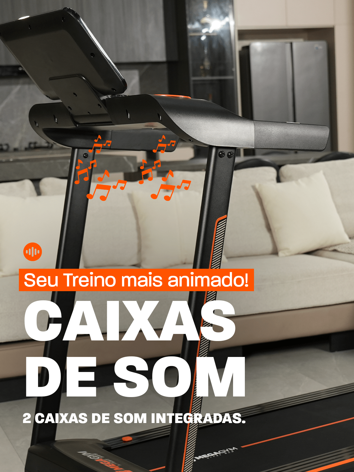 Esteira Ergométrica Elétrica Smart Pace 14km/h | Motor 2.5 HP | Bluetooth |Suporta até 120kg - MegaGym