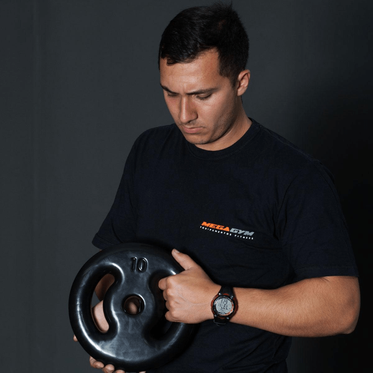 Anilha Emborrachada Furo 31mm - MegaGym