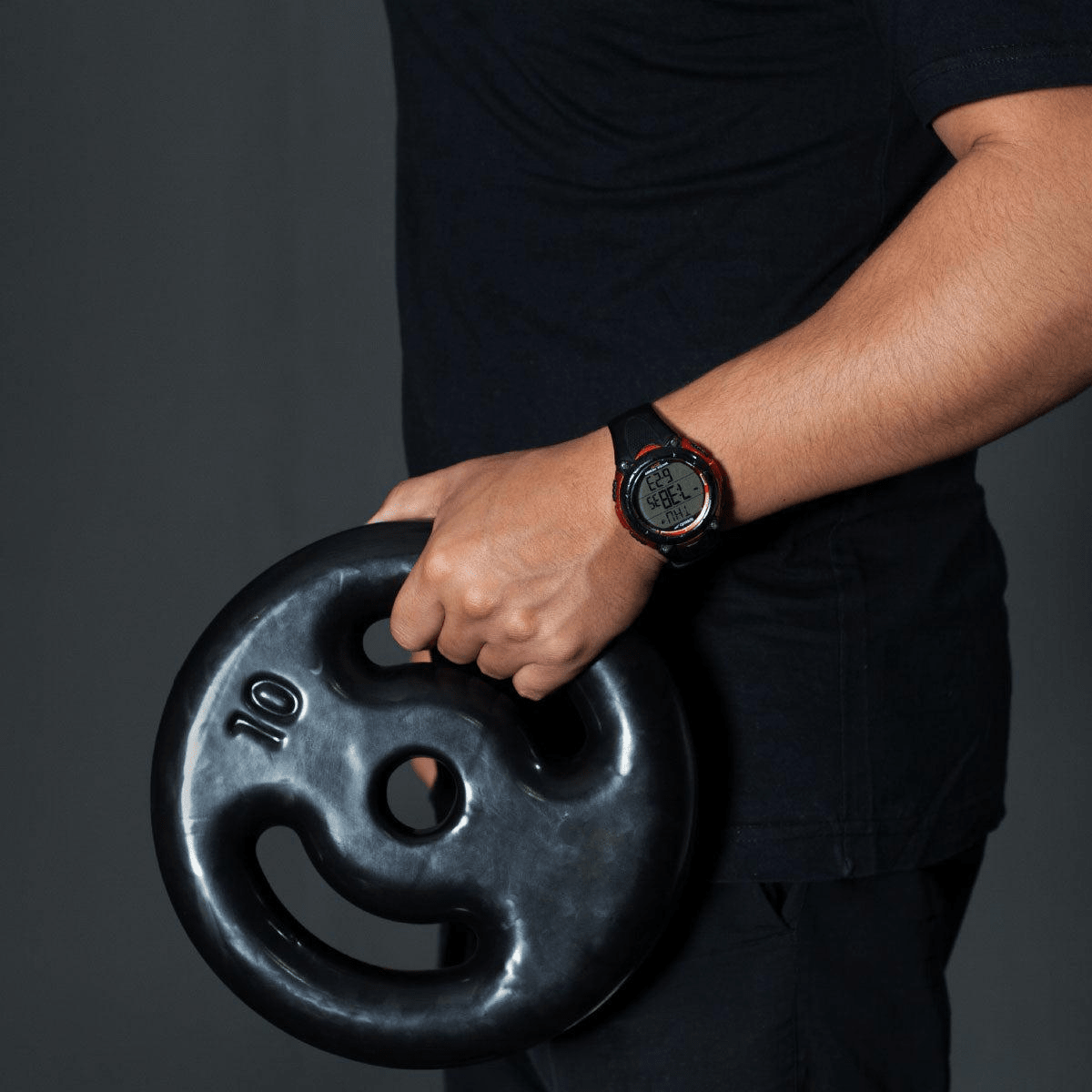 Anilha Emborrachada Furo 31mm - MegaGym