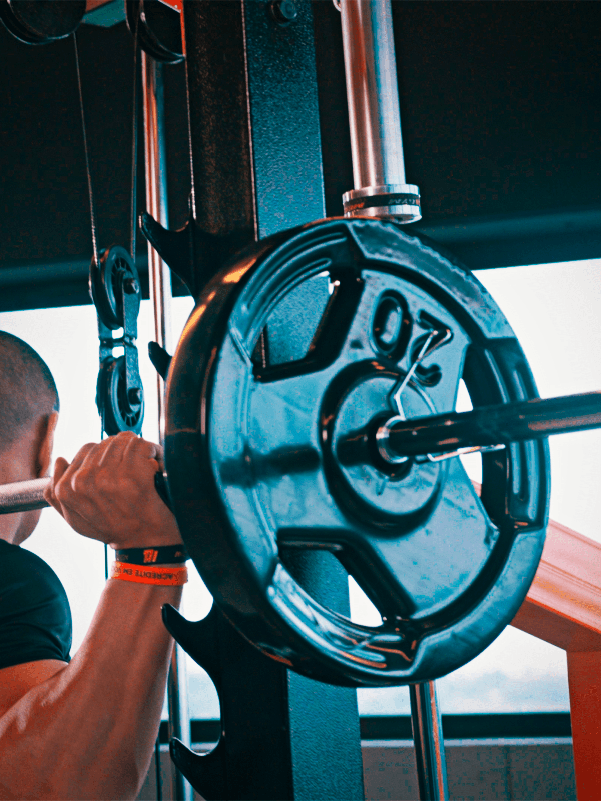 Anilha Sport Emborrachada Furo 51mm - MegaGym