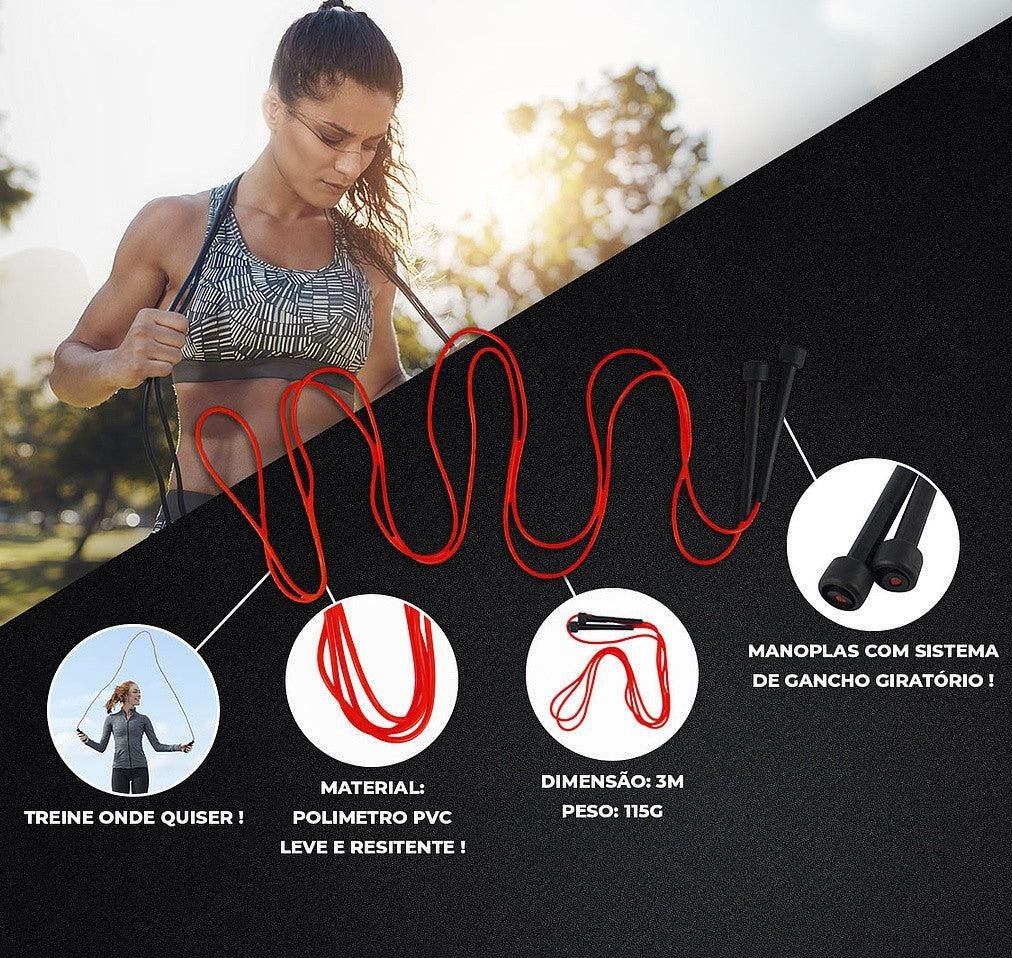 Corda de Pular PVC (Skipping Rope) 3,00m - MegaGym