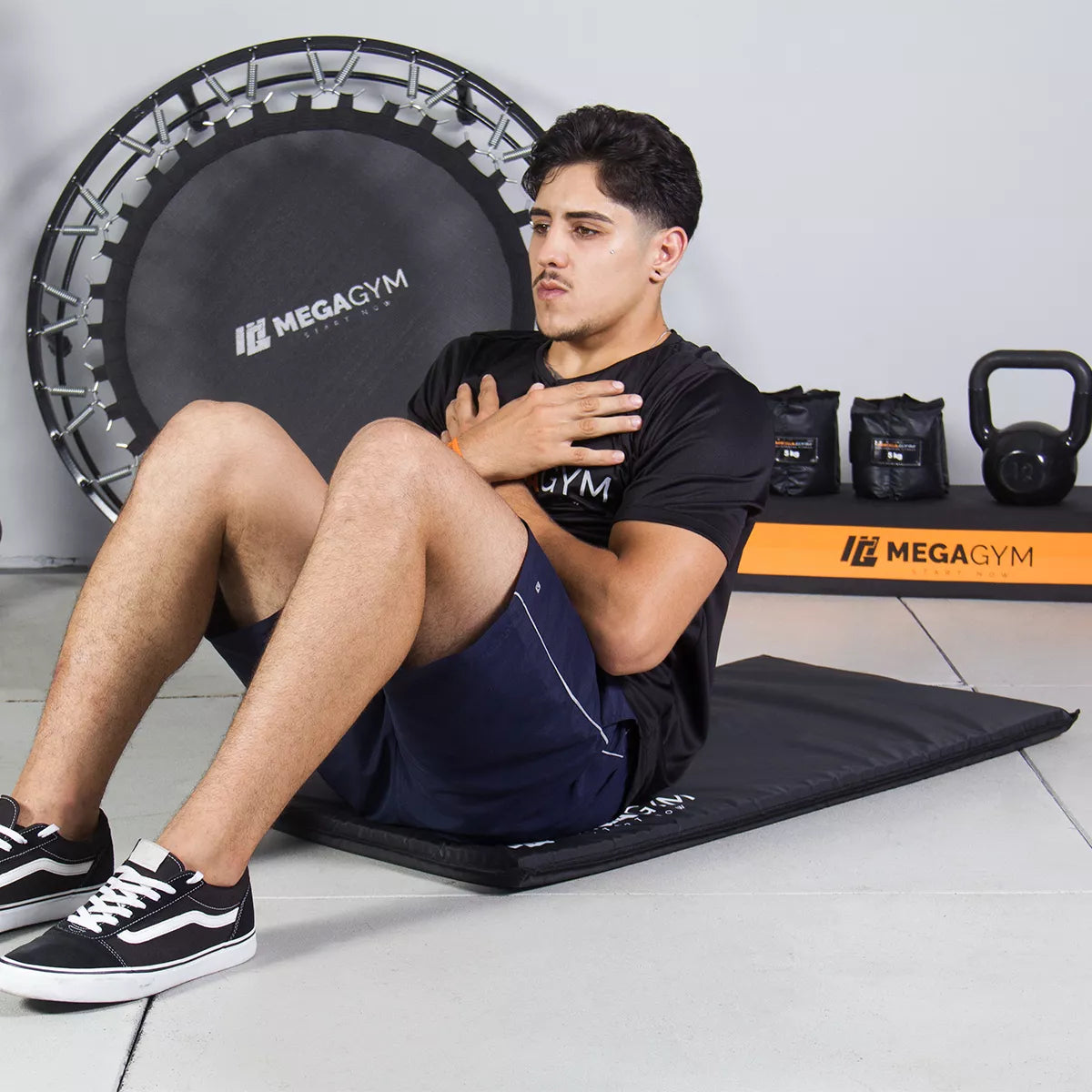 Kit Exercícios Caneleira Tornozeleira + Colchonete De Academia