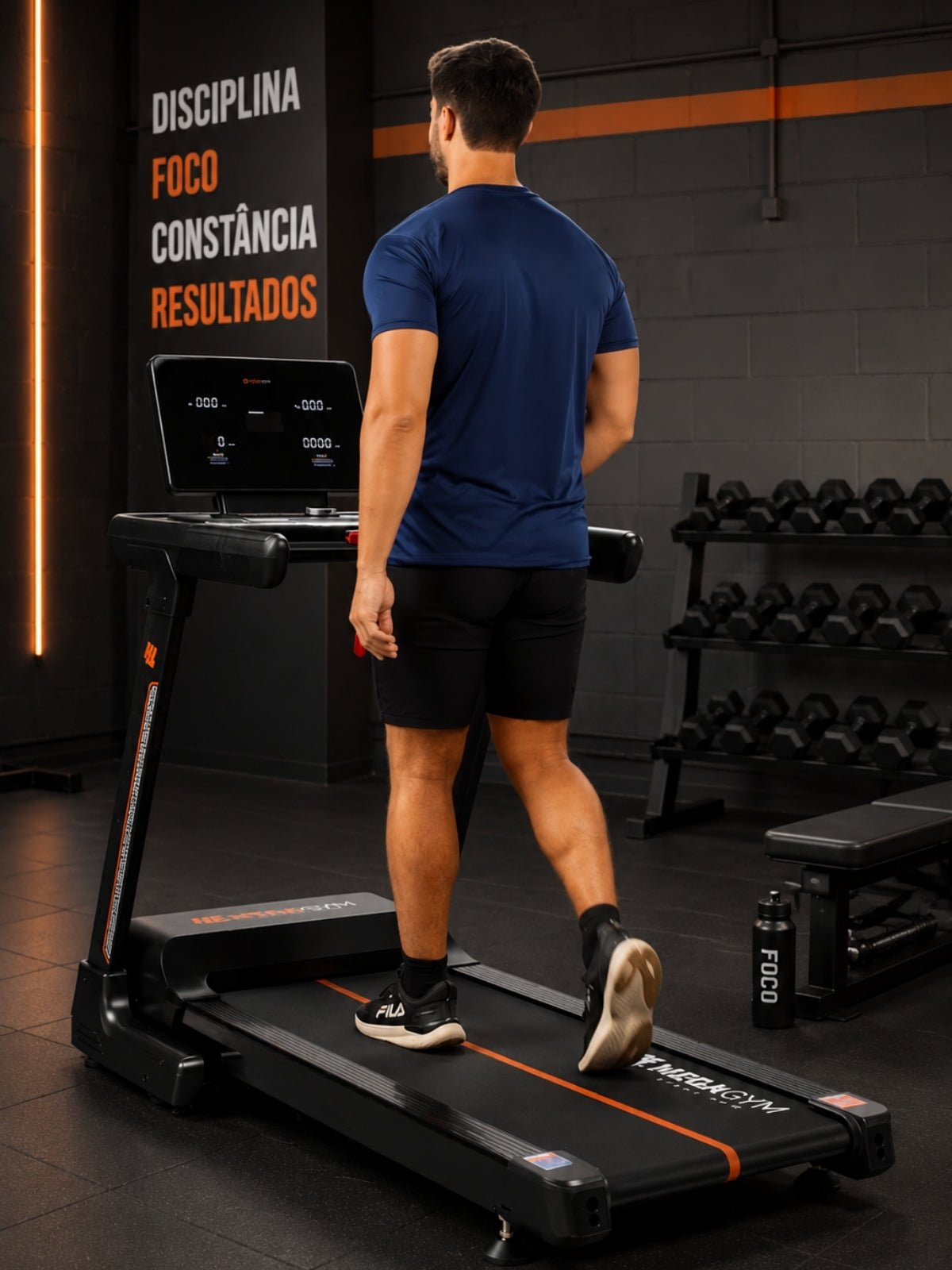 Esteira Semiprofissional Elétrica Smart Pace Ultra 20km/h | Motor 5.0 HPP | Bluetooth |Suporta até 160kg - MegaGym