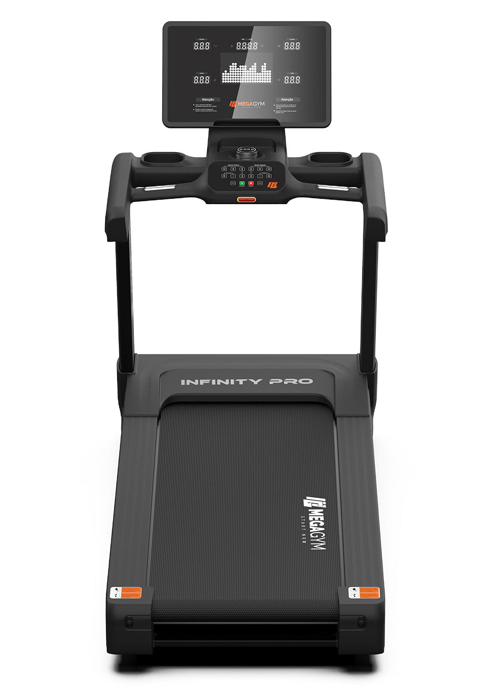 Esteira Profissional Infinity Pro | 25 km/h | Suporta 200 kg | Motor AC 6 HPP | Inclinação Automática com 25 Níveis - MegaGym