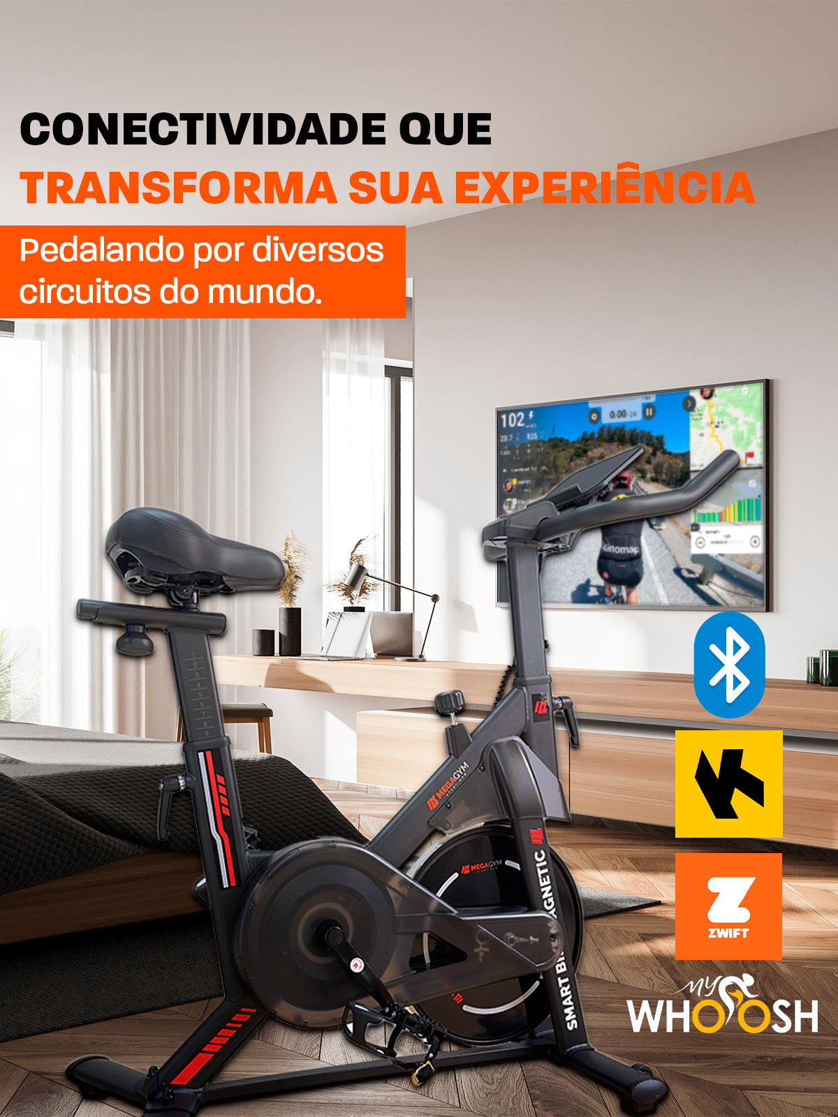 Bicicleta Ergométrica Smart Bike Magnetic MegaGym