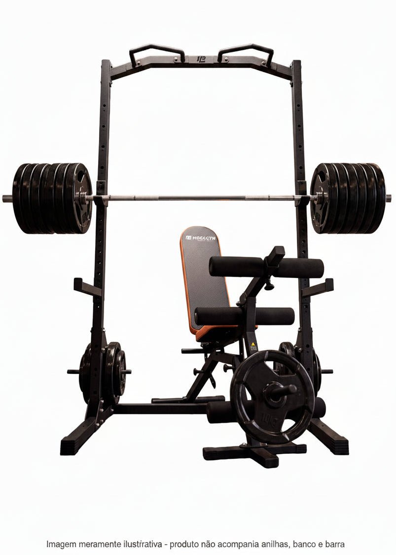 Power Rack Gaiola de Agachamento e Supino - MegaGym