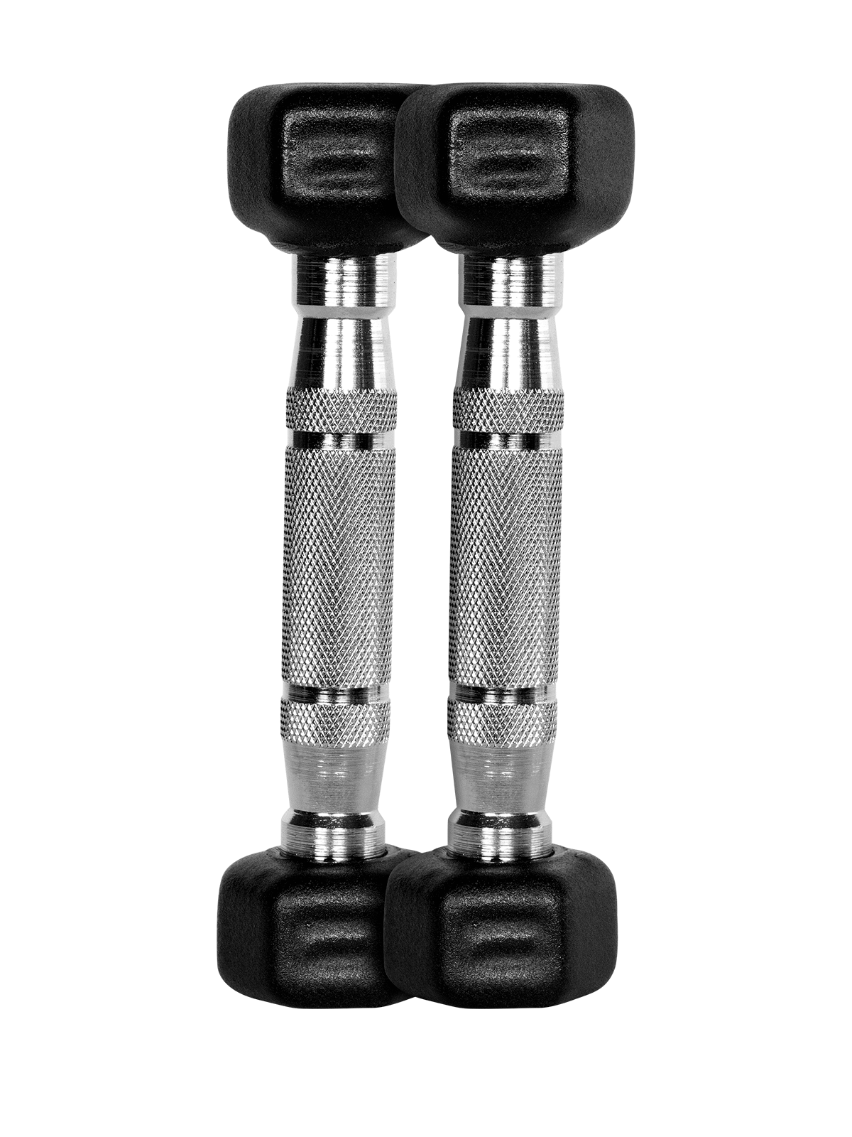 Kit 20 Halteres (10 Pares de 1 a 10 kg) | Dumbbells Texturizados com Pegada Cromada - MegaGym