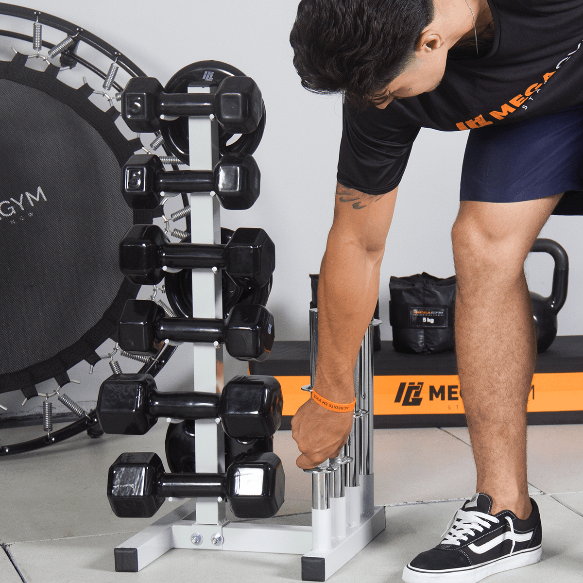 Suporte Expositor De Anilhas Barras E Halteres 200Kg - MegaGym