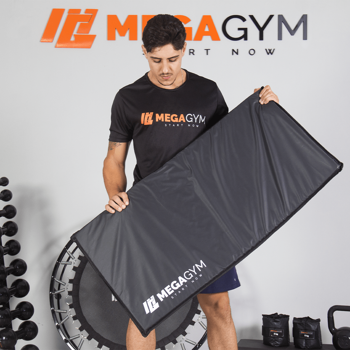 Colchonete De Academia 100x50x3 Para Treino Pilates Funcional - MegaGym