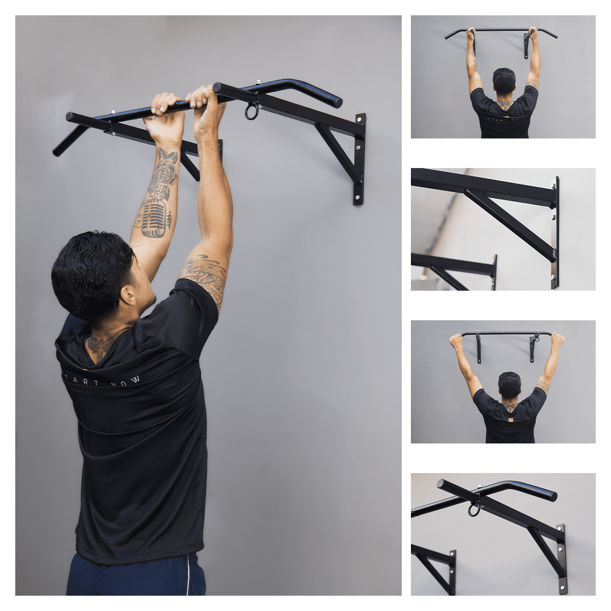 Barra Fixa de Parede Mista Treino Taf - MegaGym