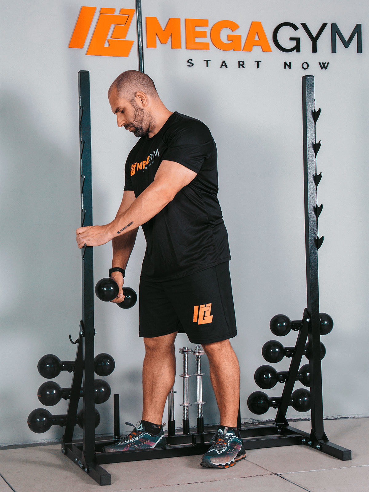 Rack Expositor De Anilhas Barras e Halteres - MegaGym