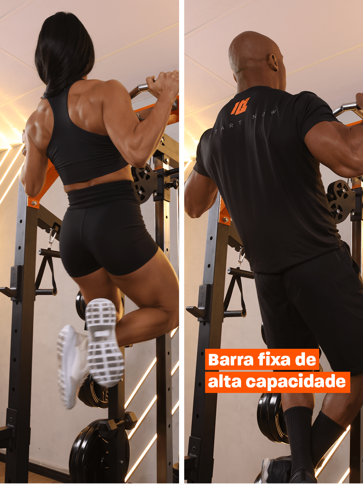 Kit 5 Estação De Musculação Mega Rack Full Com Polia Móvel Flutuante - MegaGym