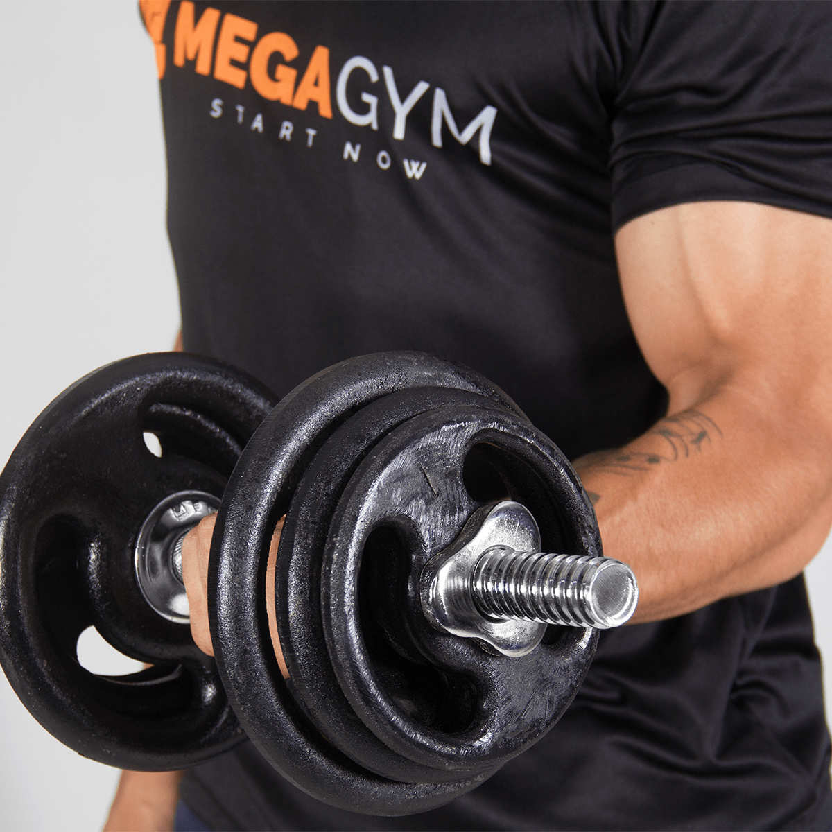 Kit Par Halteres De Academia Rosqueáveis E Anilhas - MegaGym