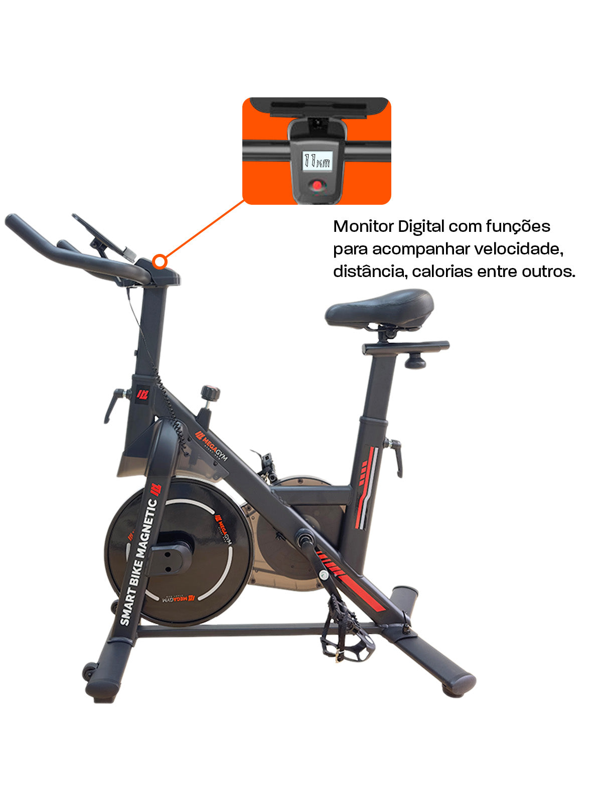 Bicicleta Ergométrica Smart Bike Magnetic MegaGym