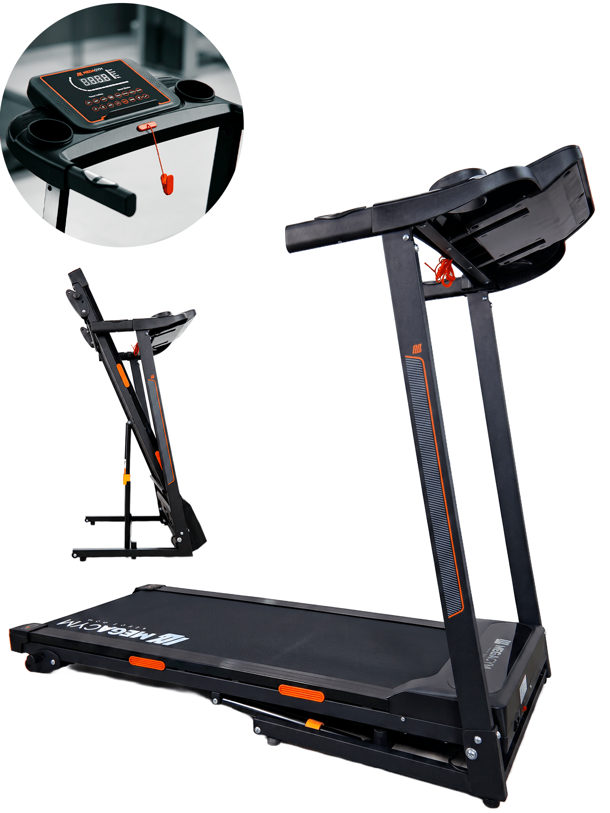 Esteira Ergométrica Elétrica Dobrável SMART PACE FULL | Conexão Bluetooth | Até 12 Km/h | Suporta 120 Kg - MegaGym