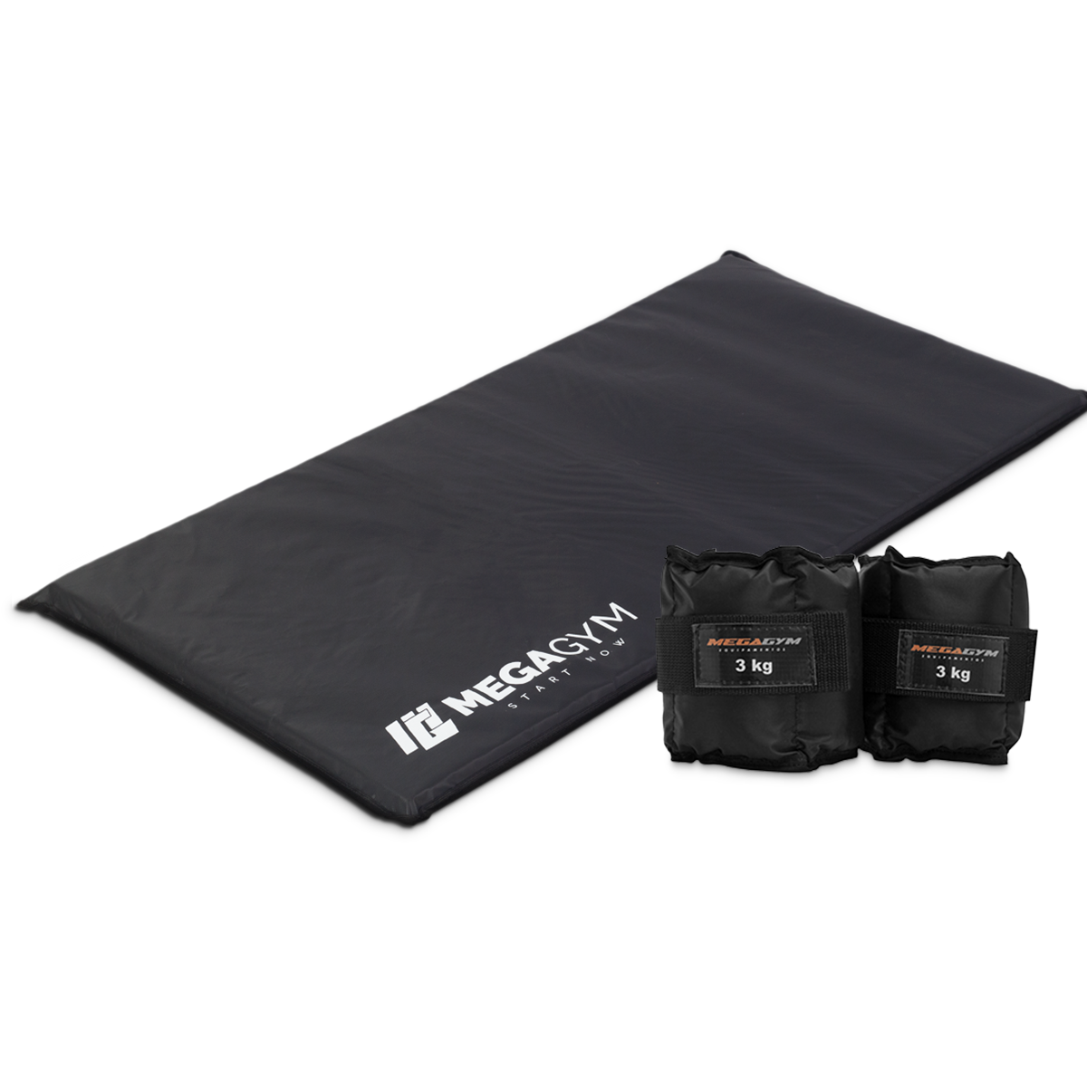 Kit Exercícios Caneleira Tornozeleira + Colchonete De Academia