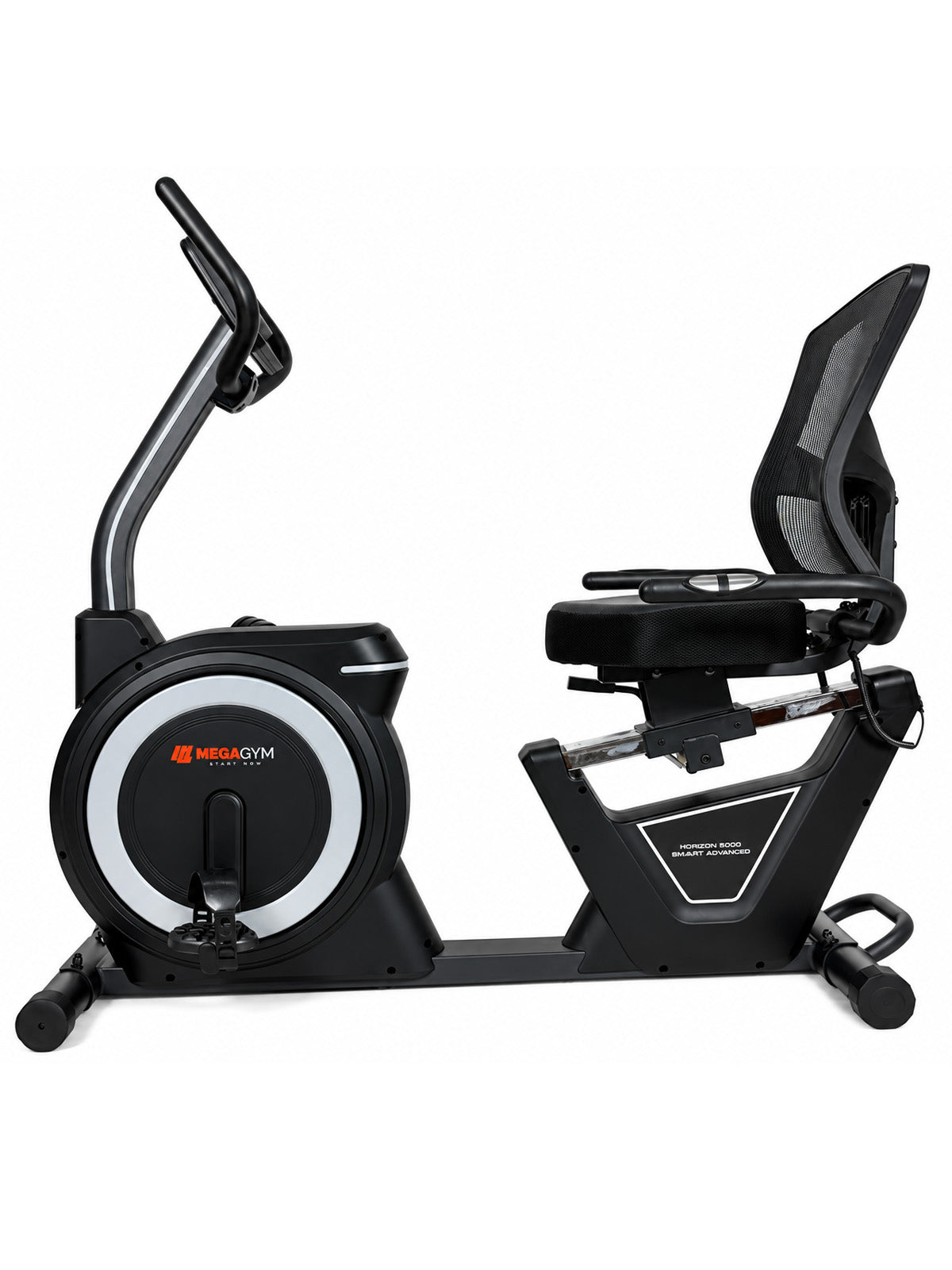 Bike Horizontal Horizon 5000 Smart Advanced | Ajuste Automático de Carga | Bluetooth | Resistência Magnética | Suporta 130Kg