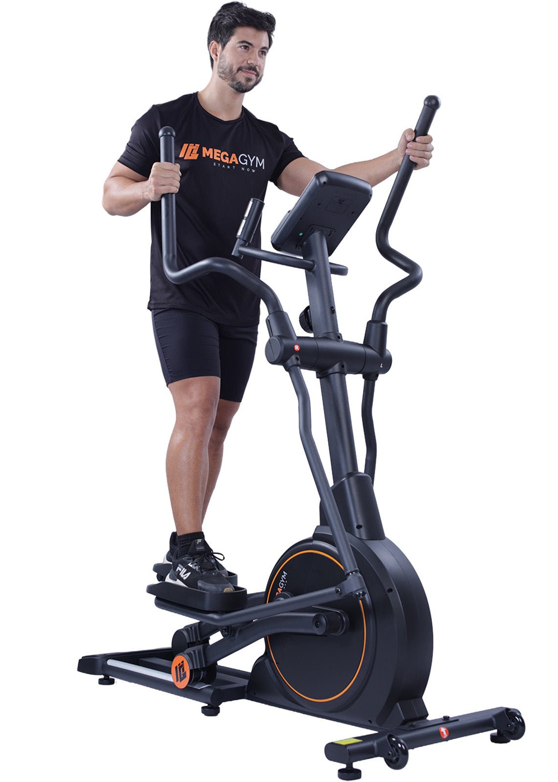 Aparelho Elíptico Magnético Semiprofissional M5000 | Resistência Magnética | Suporta 120 Kg | Robusto e Estável - MegaGym