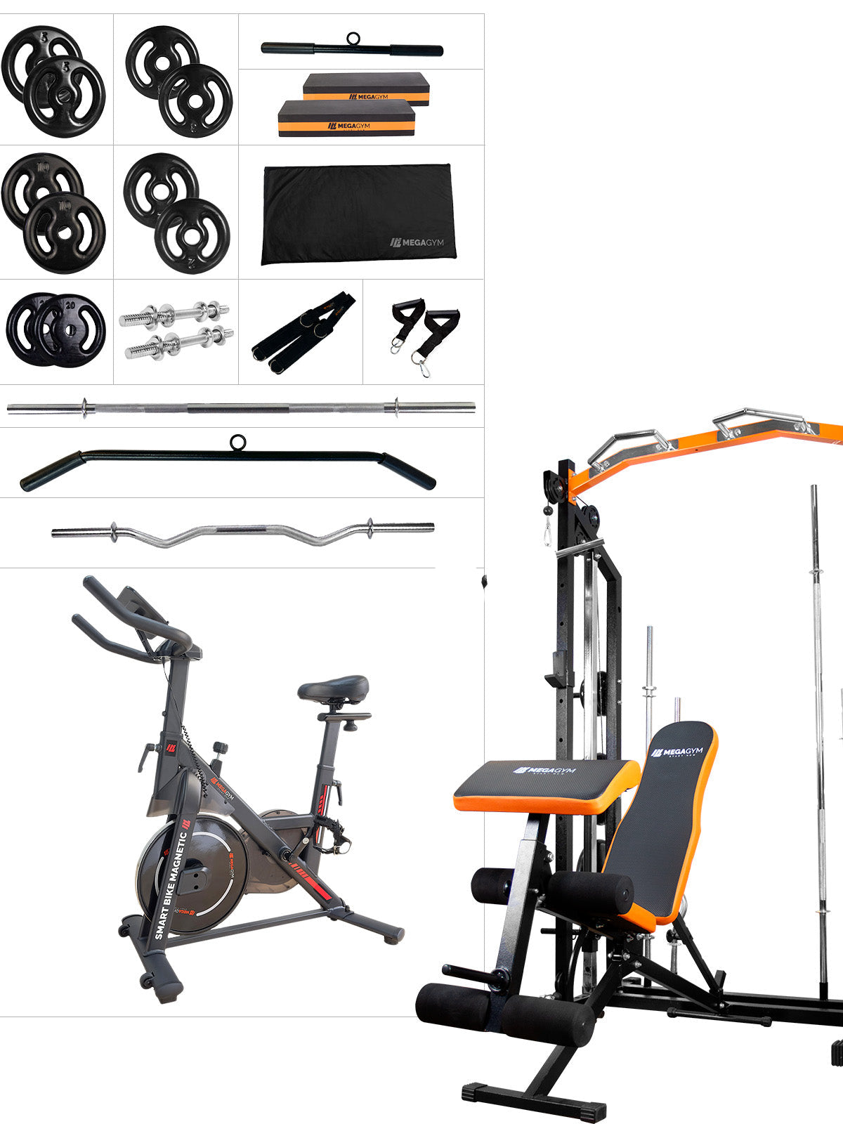 Kit 5 Rack Monocross Multifuncional - MegaGym
