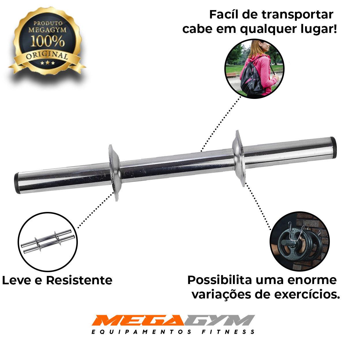 Halter Barra Oca 30CM 25,40mm - MegaGym