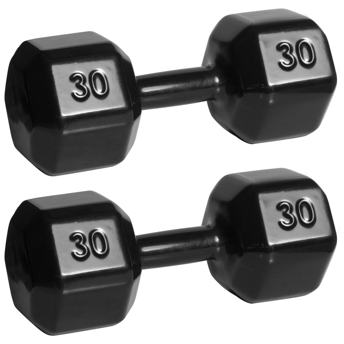 Halter Dumbbell Sextavado Emborrachado - MegaGym