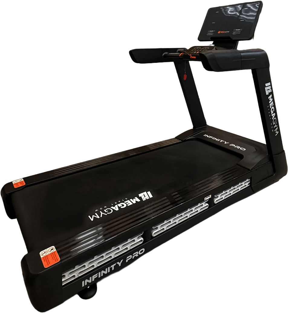 Esteira Profissional Infinity Pro | 25 km/h | Suporta 200 kg | Motor AC 6 HPP | Inclinação Automática com 25 Níveis - MegaGym